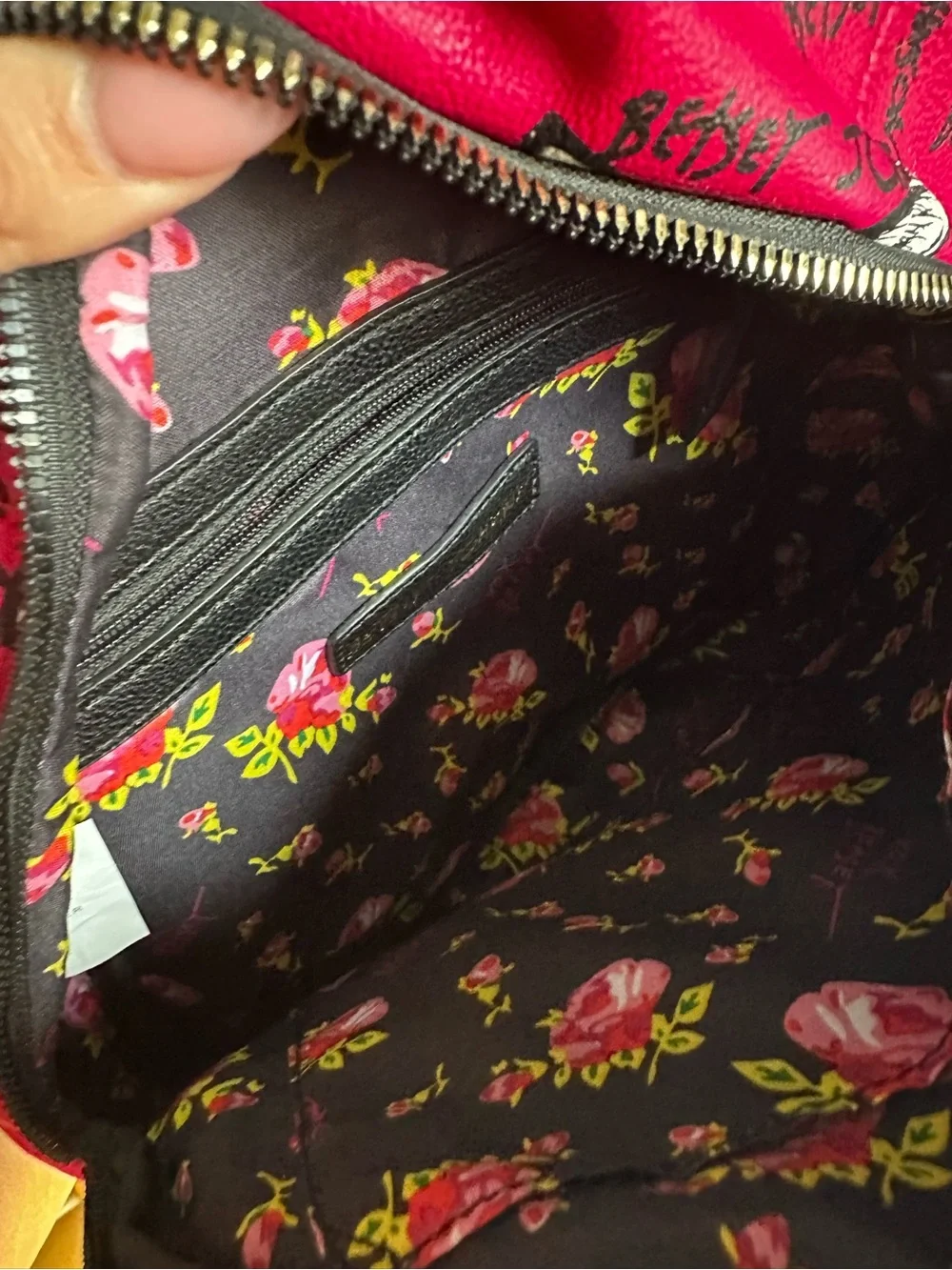 Betsey Johnson Hot Pink Kitten Cat Face Mini Backpack with Black Accents Be Mine